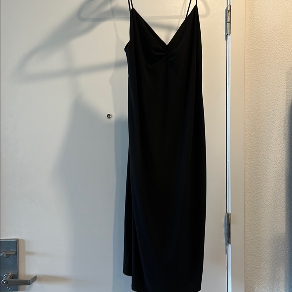 Zara black mid dress